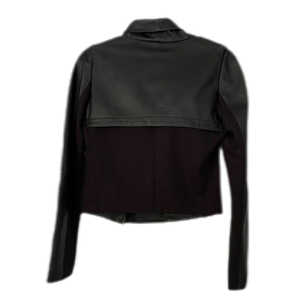 BCBGeneration Leather and Stretchy Knit Jacket Moto, Edgy, Street Style, Urban - Picture 10 of 10